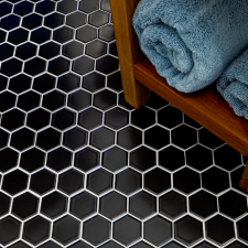 Bathroom and Shower Floor Classic Hexagonal Tile